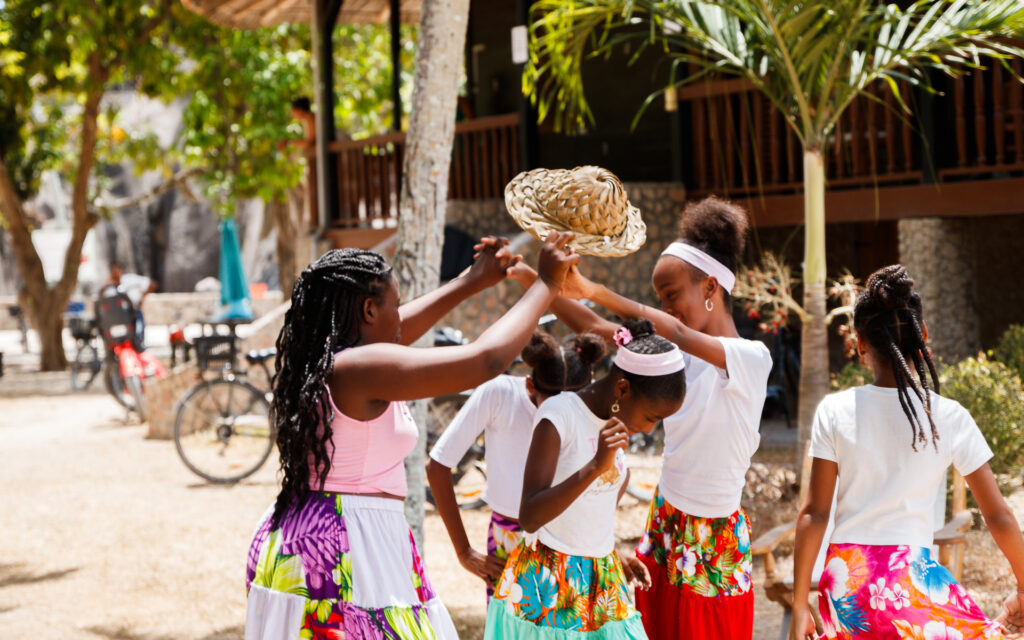 Children are sharing Creole culture through dancing