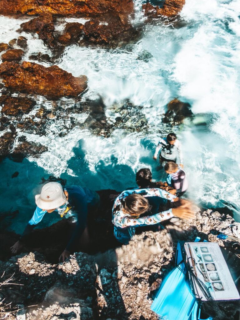 Arriving to Little Fregate to conduct a seabird survey